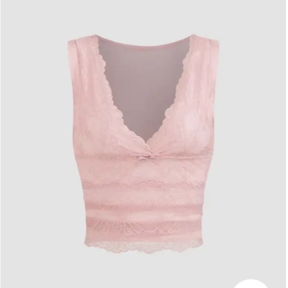 Cider Lace Crop Tank Top